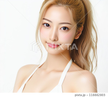白い水着の美女 118882803