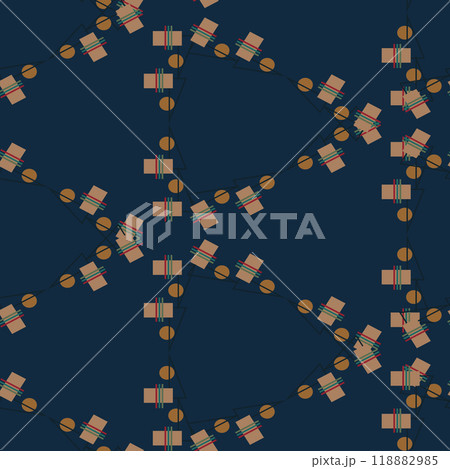 Textile motif seamless pattern. Abstract line shape geometric motif basic pattern continuous background. Man shirt all over print block. Textile motif seamless pattern. Abstract line shape geometric motif basic pattern continuous background. Man shirt all over print block. 118882985