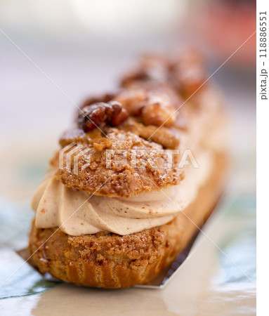 Individual Paris Brest Cake, French pastry 118886551