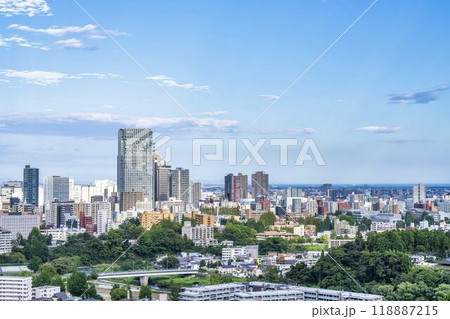 仙台城跡(青葉城)から見た秋の仙台市街 俯瞰 仙台市青葉区 仙台城跡(青葉城)から見た秋の仙台市街 俯瞰 仙台市青葉区 118887215