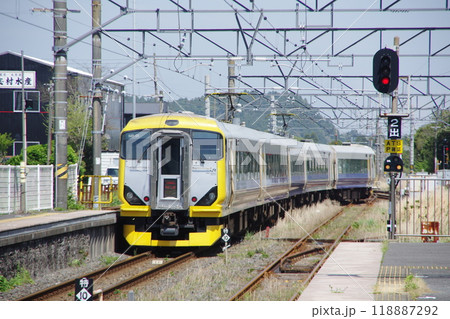 外房線 257系特急わかしお号 大原駅発車 118887292