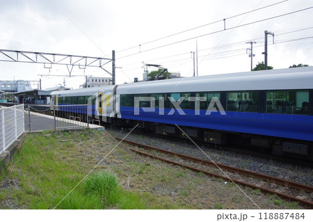 外房線 257系特急わかしお号 大原駅到着 118887484