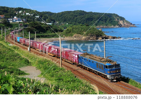 【JR貨物】EF510形500番台と日本海（信越本線：青海川〜鯨波） 118888076