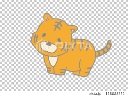 かわいいトラのイラスト 118888251