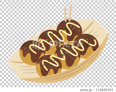 たこ焼きのイラスト たこ焼きのイラスト 118888393