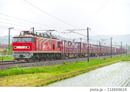 北陸本線 津幡ー倶利伽羅 JR貨物 EF510-19(富山) 北陸本線 津幡ー倶利伽羅 JR貨物 EF510-19(富山) 118888628