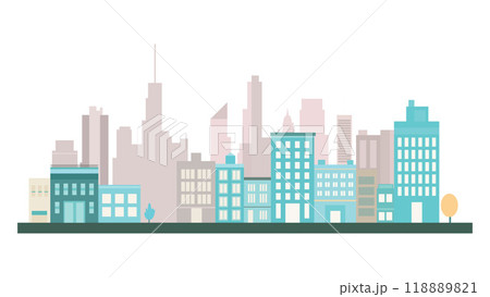 Beautiful Cityscape Landscape Wallpaper with Skyscraper Building Architecture Beautiful Cityscape Landscape Wallpaper with Skyscraper Building Architecture 118889821