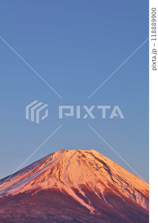 冬の夕方　紅富士 118889900