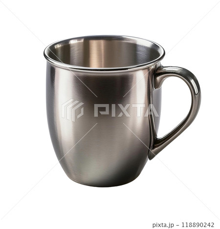 【PNG透過素材】金属製の質感があるコップ 【PNG透過素材】金属製の質感があるコップ 118890242