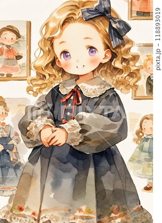 着飾った女の子 118893019