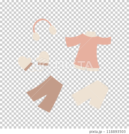 衣服のイラスト素材セット 118893503