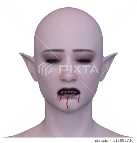 女性エイリアンの顔 118893730