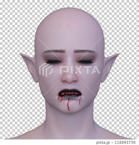 女性エイリアンの顔 118893730