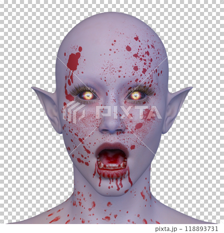female alien face female alien face 118893731