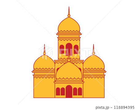 China Islam mosque holy prayer place religious tourism destination Chinese architecture building style design icon set China Islam mosque holy prayer place religious tourism destination Chinese architecture building style design icon set 118894395