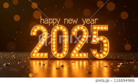 Golden New Year Countdown Clock happy new year 2025 Golden New Year Countdown Clock happy new year 2025 118894966