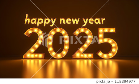 Golden New Year Countdown Clock happy new year 2025 Golden New Year Countdown Clock happy new year 2025 118894977