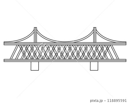 China metropolis city bridge connection freeway road cross the river sea tourism attraction destination outline design icon China metropolis city bridge connection freeway road cross the river sea tourism attraction destination outline design icon 118895591