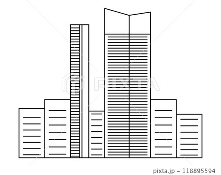 Metropolitan town China modern city Hongkong destination tourist attraction place Chinese culture outline design icon 118895594