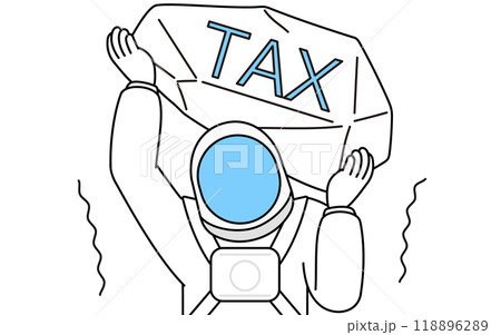 増税に苦しむ宇宙飛行士 増税に苦しむ宇宙飛行士 118896289