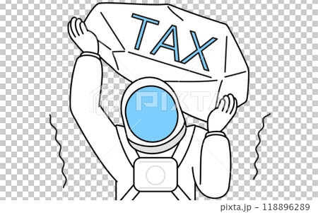 増税に苦しむ宇宙飛行士 増税に苦しむ宇宙飛行士 118896289