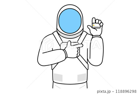 クレジット決済を勧める宇宙飛行士 クレジット決済を勧める宇宙飛行士 118896298