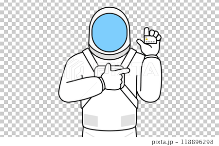 クレジット決済を勧める宇宙飛行士 クレジット決済を勧める宇宙飛行士 118896298