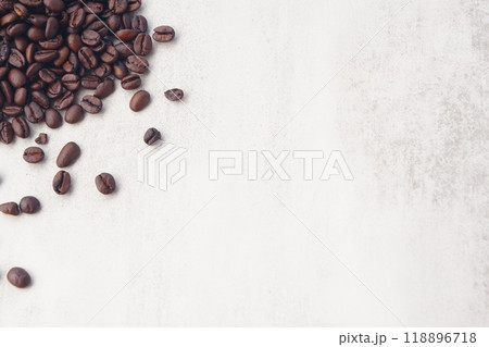 コーヒー豆とコピースペース コーヒー豆とコピースペース 118896718