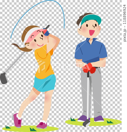 Men and women enjoying golf 118896924