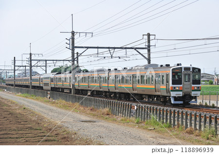 高崎線　岡部ー深谷　JR東日本　211系　C7編成（高崎） 118896939