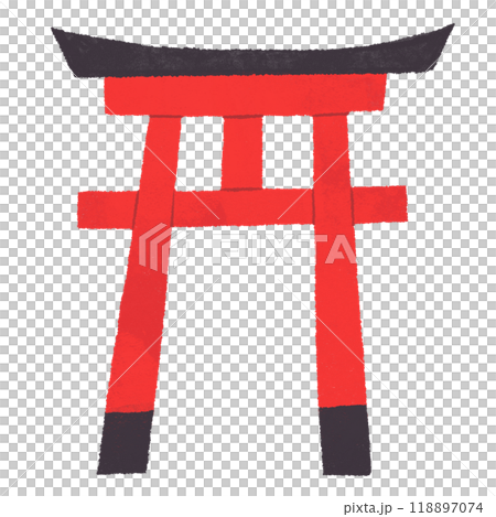 神社とかで入り口にある鳥居 118897074