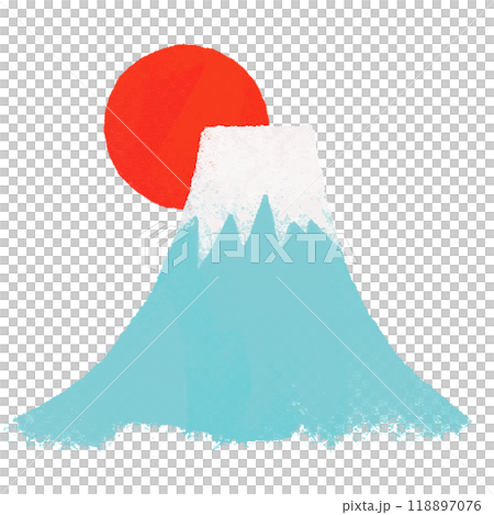Mount Fuji and the morning sun Mount Fuji and the morning sun 118897076