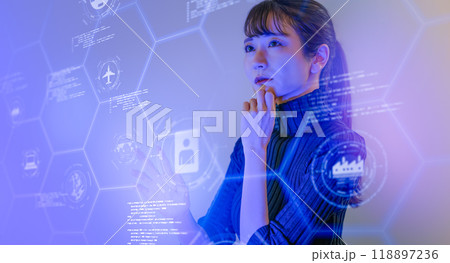 女性ポートレート 118897236