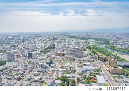 【群馬県】群馬県庁・展望ホール:南 眺め 【群馬県】群馬県庁・展望ホール:南 眺め 118897415