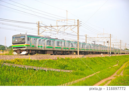高崎線　岡部ー本庄　JR東日本　E231系1000番台　U526編成（小山） 118897772