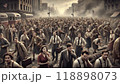 戦争に怯える大衆 118898073