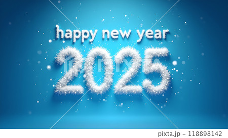 Snowflakes Falling Over a Blue Gradient Background happy new year 2025 Snowflakes Falling Over a Blue Gradient Background happy new year 2025 118898142