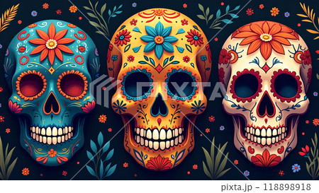 Sugar Skulls Face Paint Designs day of the dead Sugar Skulls Face Paint Designs day of the dead 118898918