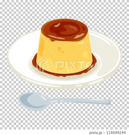 Pudding on a plate 118899249