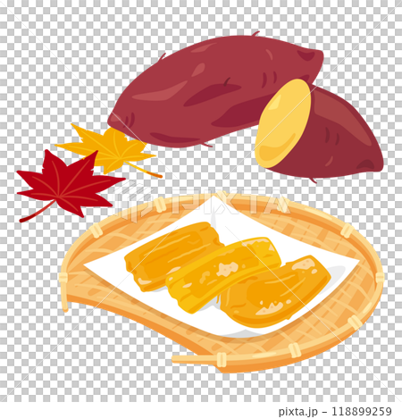 地瓜和乾馬鈴薯放入濾鍋中 118899259