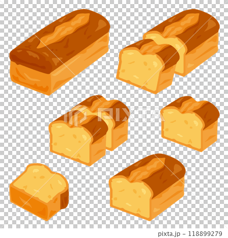 Simple pound cake set Simple pound cake set 118899279