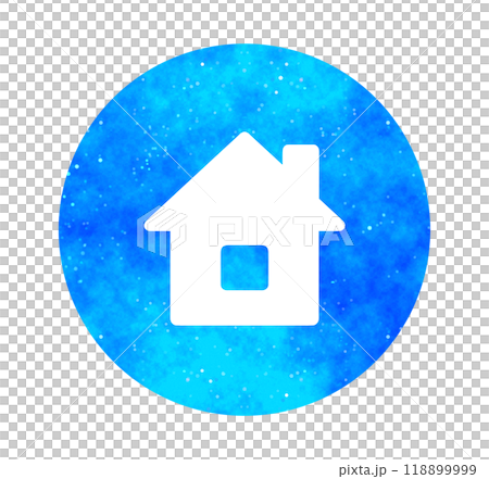 青い星空|家アイコン 青い星空|家アイコン 118899999