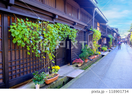 アジサイ咲く町並み アジサイ咲く町並み 118901734