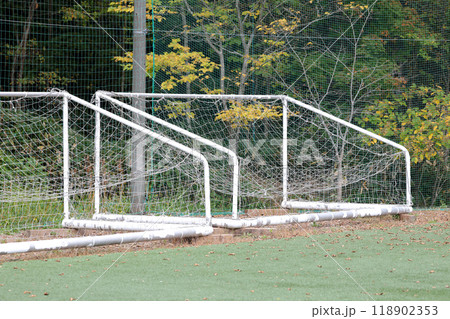 サッカーゴール。写真の上サイズあり。 ふ サッカーゴール。写真の上サイズあり。 ふ サッカーゴールの