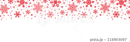 christmas banner with snowflake border vector illustration 118903097