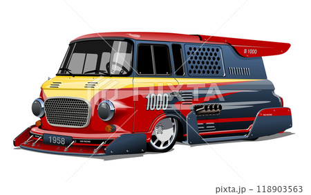 Custom fiction retro race van concept Custom fiction retro race van concept 118903563