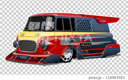 Custom fiction retro race van concept Custom fiction retro race van concept 118903563