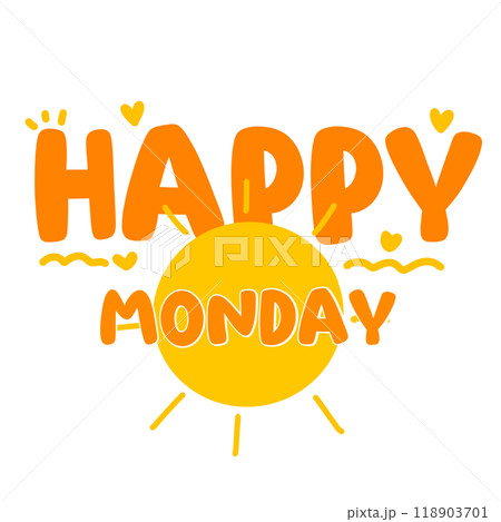 Happy Monday clipart 118903701