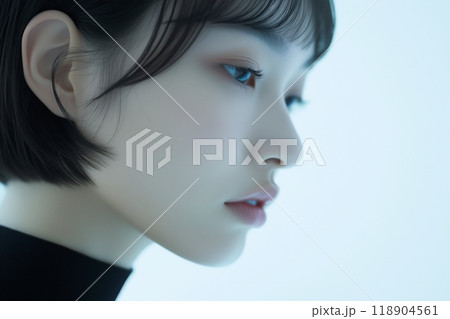 美しい肌の女性「AI生成画像」 118904561