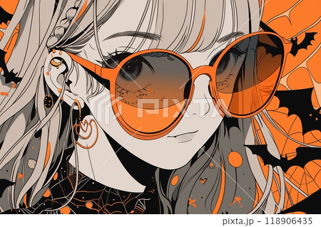 ハロウィン・女の子のイラスト素材「AI生成画像」 118906435